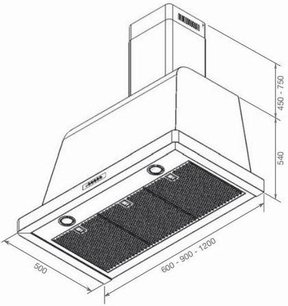 Вытяжка Lofra DOLCEVITA 120 Inox фото 2 в Казани и Татарстане