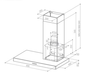 Вытяжка Фабер Stilo SX/SP A90, левая фото 3 в Казани и Татарстане Вытяжка Faber Stilo SX/SP A90, левая фото 3 в Казани и Татарстане