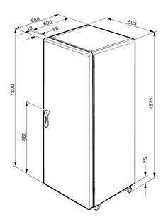 Холодильник Смег FPD34AD-1 фото 3 в Казани и Татарстане Холодильник Smeg FPD34AD-1 фото 3 в Казани и Татарстане