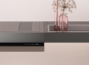 Вытяжка Фалмек SHELF Customizable 120 NERO (отвод воздуха, без мотора) фото 3 в Казани и Татарстане Вытяжка Falmec SHELF Customizable 120 NERO (отвод воздуха, без мотора) фото 3 в Казани и Татарстане