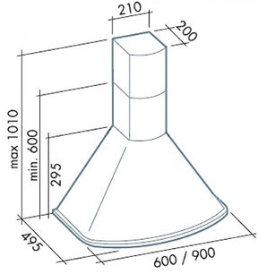 Вытяжка Falmec Afrodite 60 ix (450) S фото 2 в Казани и Татарстане
