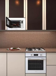 Встраиваемая микроволновая печь KRONA LAUNE 60 WH DOTS K фото 3 в Казани и Татарстане