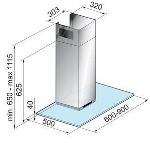 Вытяжка Korting KHC 9971 X фото 2 в Казани и Татарстане