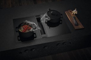 Варочная панель с вытяжкой и установочным комплектом BORA PKAS3FIAB (1x PKAS3AB, 2x PKFI3, 1x EFBV90, 1x EFS375, 1xEFV) фото 3 в Казани и Татарстане