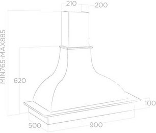 Вытяжка Elica MEMPHIS WH/A/90 FRASSINO фото 2 в Казани и Татарстане