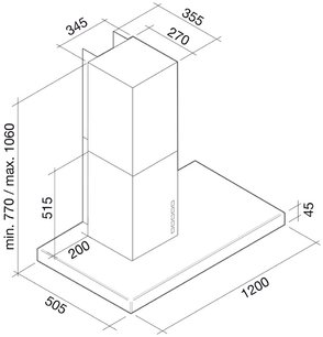 Вытяжка Falmec Lux 120 ix (800) ECP фото 4 в Казани и Татарстане