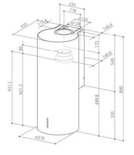 Вытяжка Фабер Eclipse EG8 X A37 фото 2 в Казани и Татарстане Вытяжка Faber Eclipse EG8 X A37 фото 2 в Казани и Татарстане