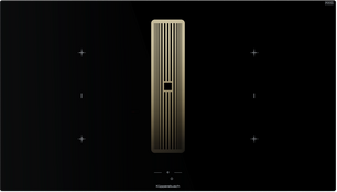 Индукционная варочная поверхность с вытяжкой Kuppersbusch KMI 9850.1 SR-E Gold фото в Казани и Татарстане