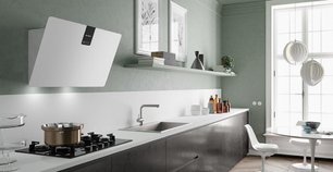 Вытяжка Фабер SOFT EDGE WHITE KOS A80 фото 2 в Казани и Татарстане Вытяжка Faber SOFT EDGE WHITE KOS A80 фото 2 в Казани и Татарстане