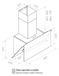 Вытяжка Pando P-730/90 CR NE+BL V. 1050 SEC PLUS фото 3 в Казани и Татарстане