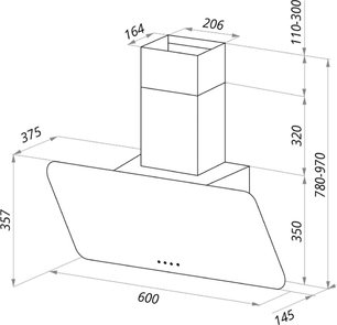Кухонная вытяжка MAUNFELD Dream 60 слоновая кость фото 2 в Казани и Татарстане