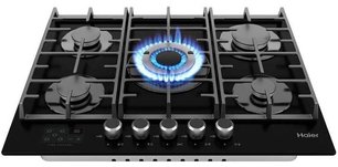 Газовая варочная панель Haier HHX-G75CWSB фото 4 в Казани и Татарстане