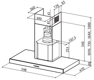 Вытяжка Фабер STILO/SP X A60 фото 2 в Казани и Татарстане Вытяжка Faber STILO/SP X A60 фото 2 в Казани и Татарстане