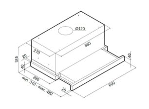 Встраиваемая вытяжка MAUNFELD VS SLIDE 60 металлик/белое стекло фото 4 в Казани и Татарстане