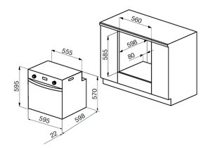 Духовой шкаф Кертинг OKB 460 RN фото 4 Духовой шкаф Korting OKB 460 RN фото 4
