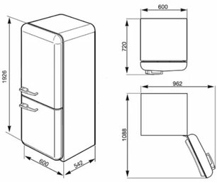 Холодильник Смег FAB32RPN1 фото 3 в Казани и Татарстане Холодильник Smeg FAB32RPN1 фото 3 в Казани и Татарстане