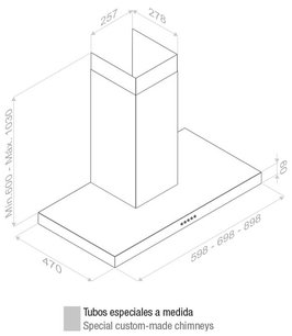 Вытяжка Pando P-823/70 IX V.850 SEC фото 2 в Казани и Татарстане