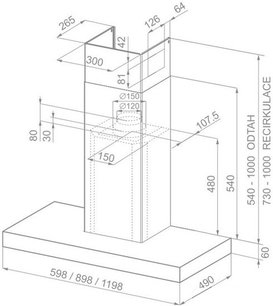 Вытяжка Фабер STILO/SP EG8 X  A60 фото 3 в Казани и Татарстане Вытяжка Faber STILO/SP EG8 X  A60 фото 3 в Казани и Татарстане