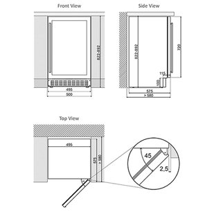 Винный шкаф Dunavox DAUF-38.100DOP.TO фото 4 в Казани и Татарстане
