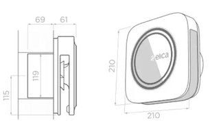 Воздухоочиститель Elica SNAP Wi-Fi WHITE фото 2 в Казани и Татарстане