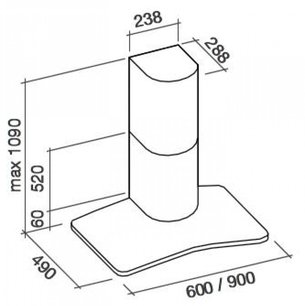 Вытяжка Falmec SATURNO 60 IX (450) фото 4 в Казани и Татарстане