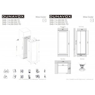 Винный шкаф Дунавокс DAB-114.288DB.TO фото 3 в Казани и Татарстане Винный шкаф Dunavox DAB-114.288DB.TO фото 3 в Казани и Татарстане