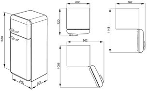 Холодильник Смег FAB30RB1 фото 3 в Казани и Татарстане Холодильник Smeg FAB30RB1 фото 3 в Казани и Татарстане
