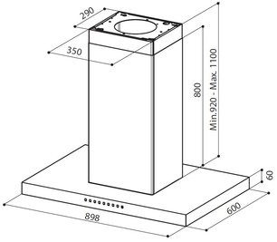 Вытяжка Фабер  PLATIS  ISOLA HFH X F90 фото 2 в Казани и Татарстане Вытяжка Faber  PLATIS  ISOLA HFH X F90 фото 2 в Казани и Татарстане