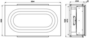 Встраиваемая в потолок вытяжка Faber INSIDE UP WH KL A90 фото 3 в Казани и Татарстане