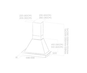 Вытяжка Elica DAISY WH/A/60 T.GREZZO фото 4 в Казани и Татарстане