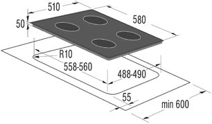Варочная поверхность Korting HK 6205 BW фото 2 в Казани и Татарстане