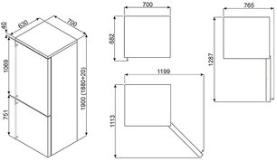 Холодильник Смег FA390X4 фото 2 в Казани и Татарстане Холодильник Smeg FA390X4 фото 2 в Казани и Татарстане