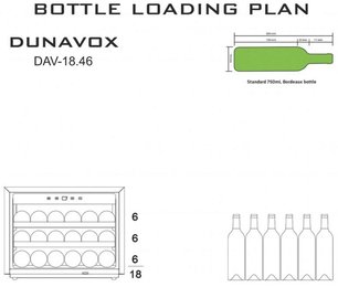 Винный шкаф Дунавокс DAV-18.46B.TO фото 4 в Казани и Татарстане Винный шкаф Dunavox DAV-18.46B.TO фото 4 в Казани и Татарстане