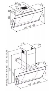 Вытяжка Кертинг KHC 67070 GWN фото 2 в Казани и Татарстане Вытяжка Korting KHC 67070 GWN фото 2 в Казани и Татарстане
