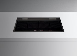Варочная панель с вытяжкой Фалмек SINTESI 90 BLACK фото в Казани и Татарстане Варочная панель с вытяжкой Falmec SINTESI 90 BLACK фото в Казани и Татарстане