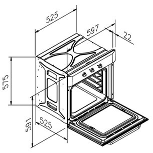 Духовой шкаф Zigmund Shtain EN 152.911 B фото 2 в Казани и Татарстане