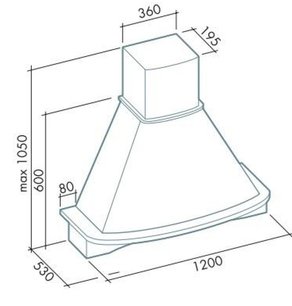 Вытяжка Falmec Mimosa 120 (600) S орех фото 3 в Казани и Татарстане