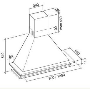 Вытяжка Falmec Tempo Antico 90 (600) white фото 2 в Казани и Татарстане