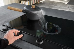 Варочная панель с вытяжкой Elica NIKOLATESLA UNPLUGGED BL/F/90 фото 3 в Казани и Татарстане