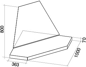 Вытяжка Falmec Plane ANG ix (600) фото 2 в Казани и Татарстане