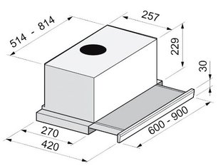 Встраиваемая вытяжка Korting KHP 6712 X фото 2 в Казани и Татарстане