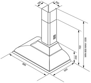 Вытяжка Smeg KC19P фото 3 в Казани и Татарстане