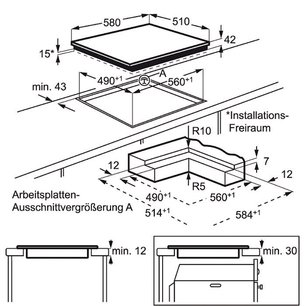 Варочная панель AEG HK565407IB фото 2 в Казани и Татарстане
