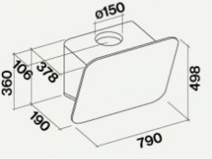 Вытяжка Falmec Tab 80 White фото 2 в Казани и Татарстане
