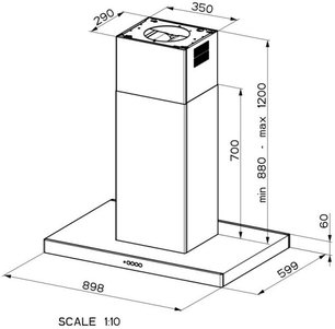 Вытяжка Фабер STILO COMFORT ISOLA BK MATT A90 фото 2 в Казани и Татарстане Вытяжка Faber STILO COMFORT ISOLA BK MATT A90 фото 2 в Казани и Татарстане
