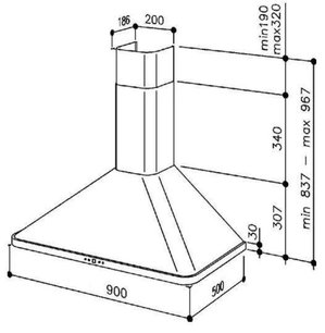 Вытяжка  Kaiser A 9416 CuBE фото 2 в Казани и Татарстане