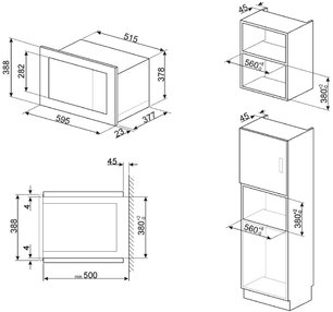 Встраиваемая микроволновая печь Smeg FMI625CN фото 4 в Казани и Татарстане