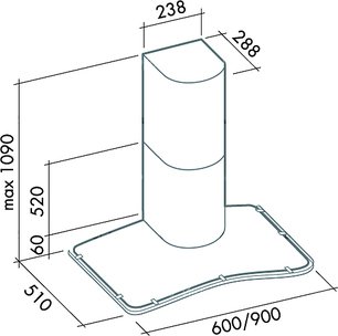 Вытяжка Falmec Astra 90 ix (600) фото 3 в Казани и Татарстане