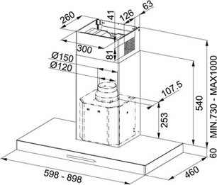 Вытяжка Franke FCR 625 TC BK XS фото 2 в Казани и Татарстане