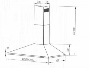 Кухонная вытяжка MAUNFELD Cork 60 черный фото 2 в Казани и Татарстане